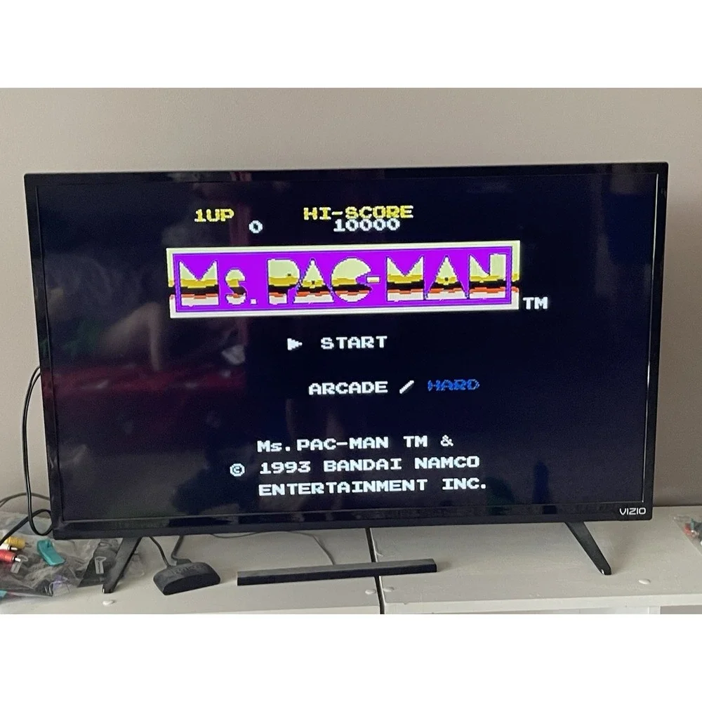Ms.Pac-Man 1993 Vintage TV Plug N Play Classic Game Tested Works